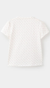 Mango t-shirt mngfi in off white