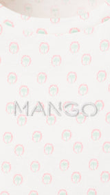 Mango t-shirt mngfi in off white
