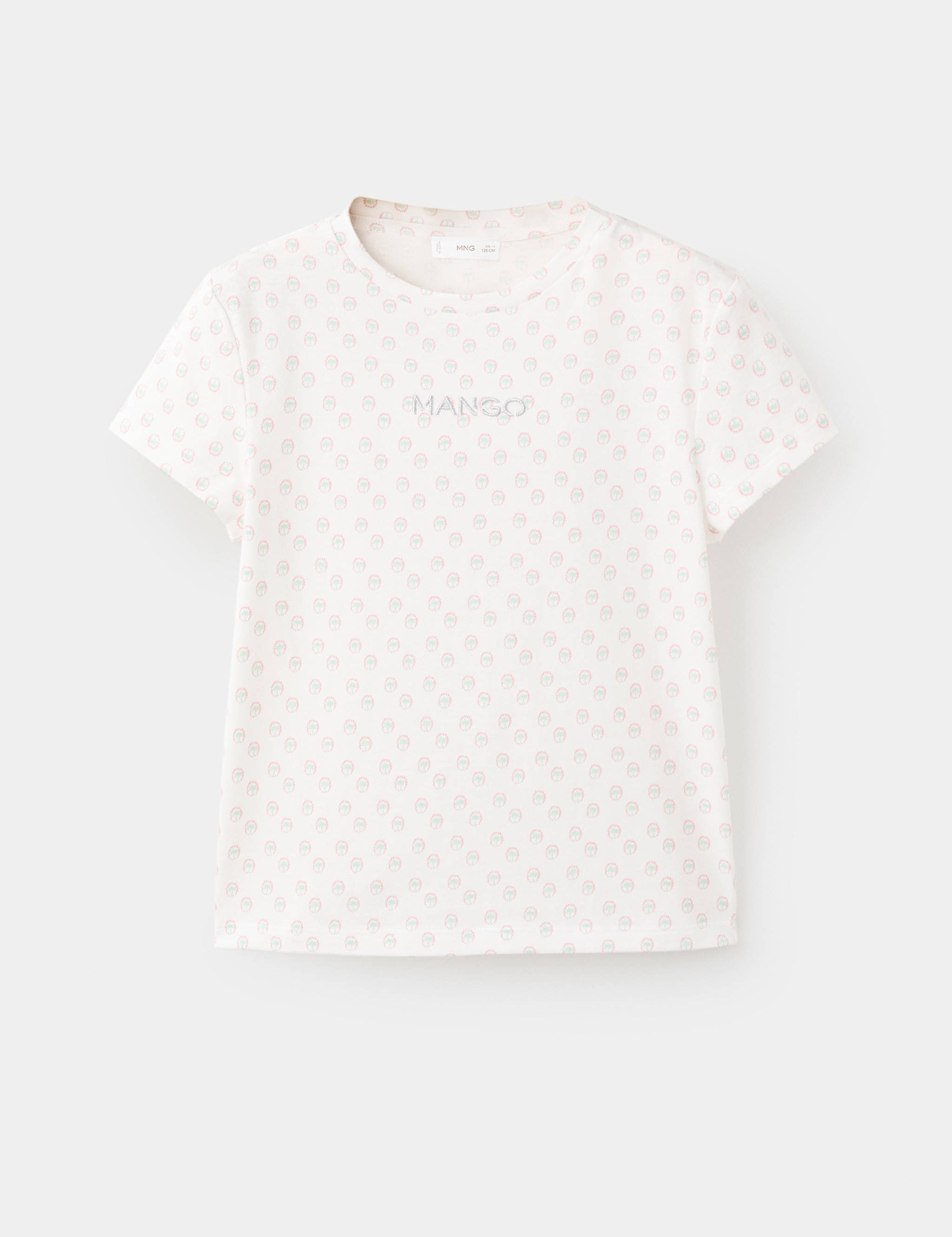 Mango t-shirt mngfi in off white