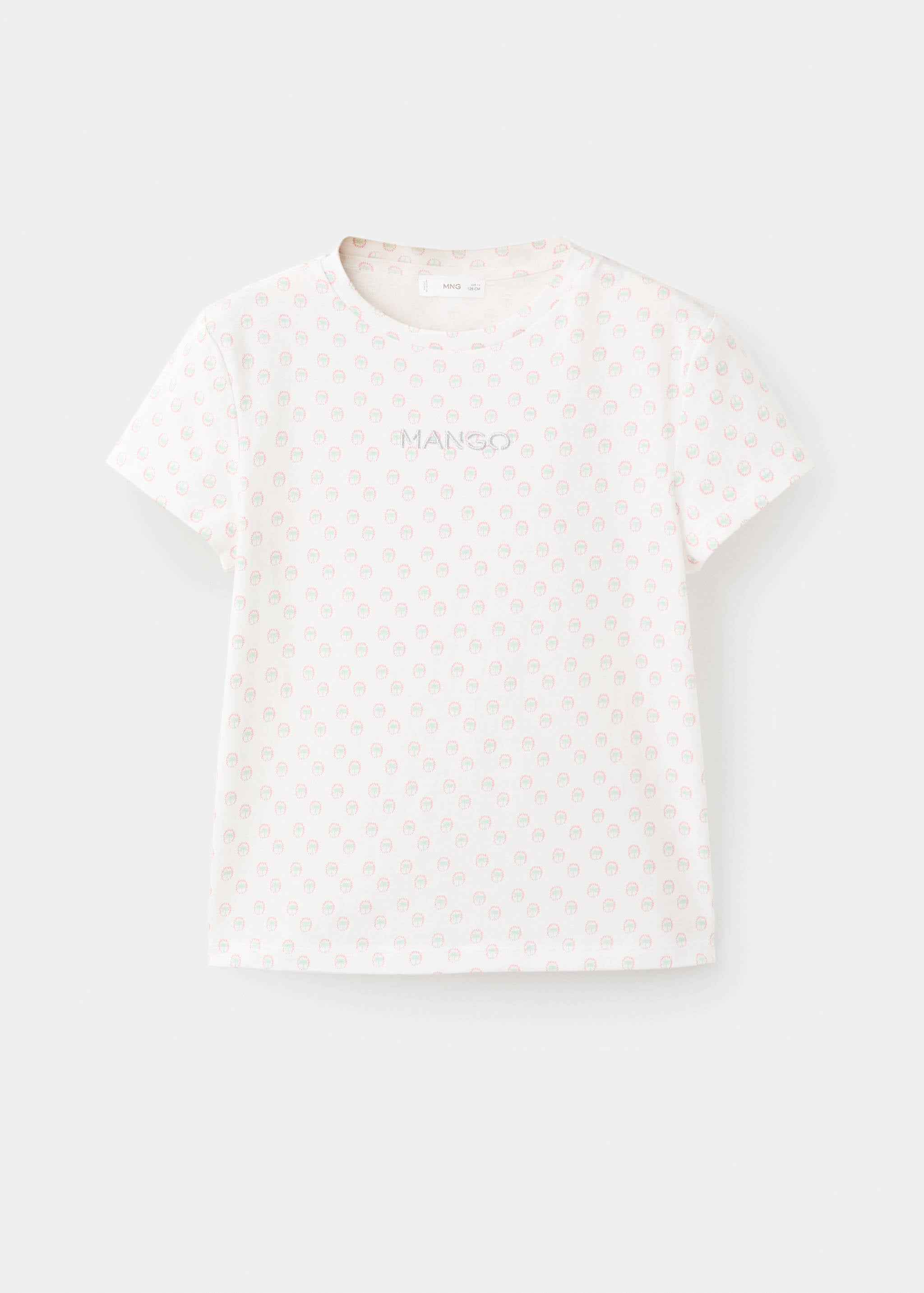 Mango t-shirt mngfi in off white