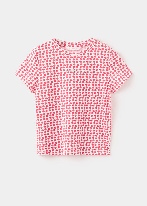 Mango t-shirt mngfi in red