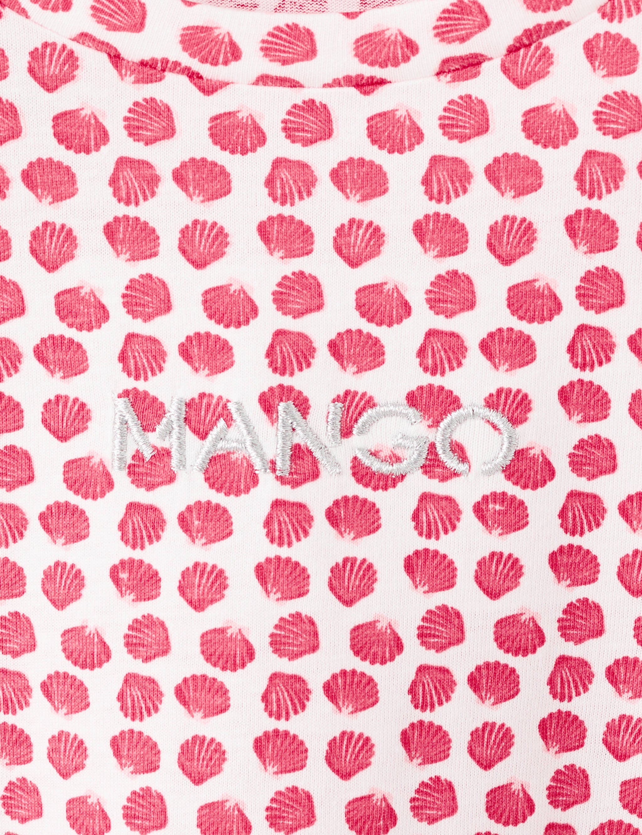 Mango t-shirt mngfi in red-023