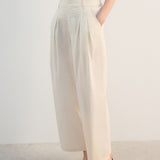 Mango trousers butter in pastel yellow - Image 1