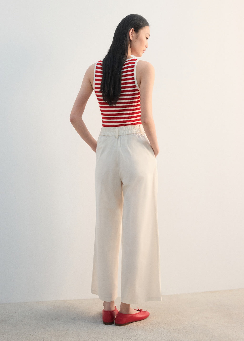Mango trousers butter in pastel yellow - Image 6