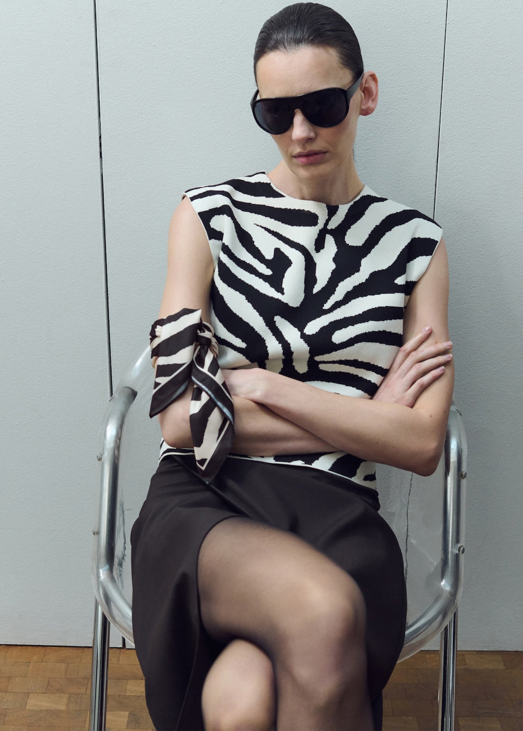 Mango kerchief cebrita in black - Image 4