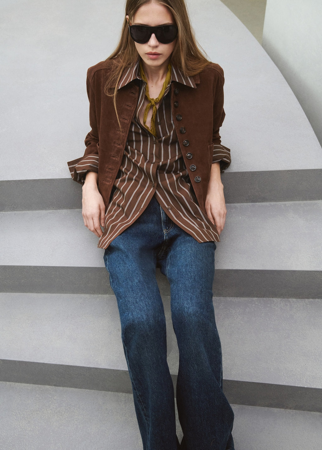 Mango shirt llama in brown - Image 4