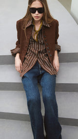 Mango shirt llama in brown - Image 4