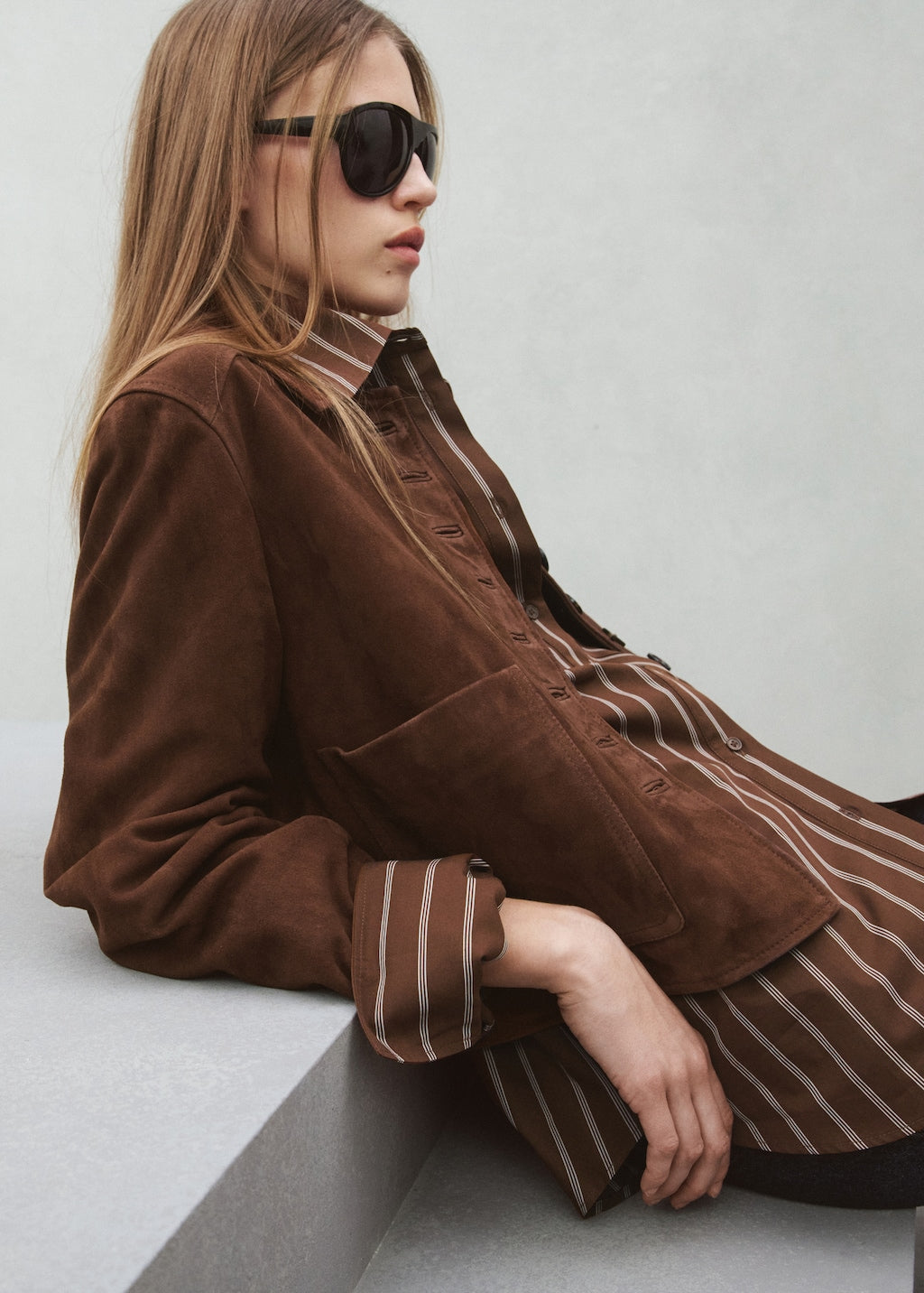Mango shirt llama in brown - Image 5