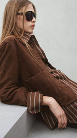 Mango shirt llama in brown - Image 5