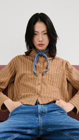 Mango shirt puna in brown - Image 1