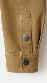 Mango jacket sahara in tobacco - Image 2
