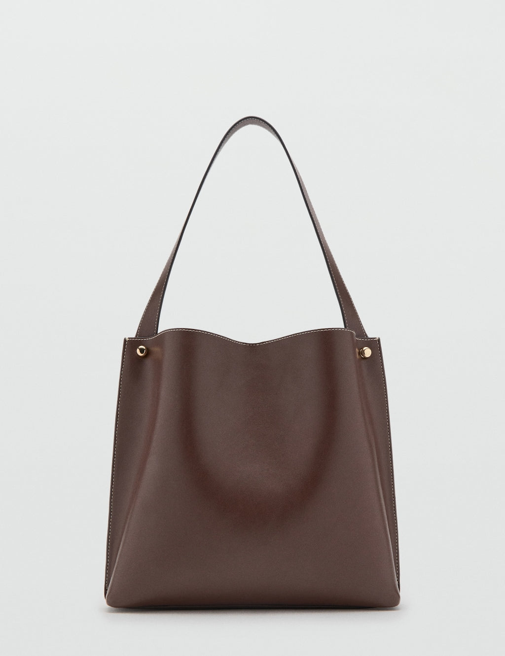Mango shoulder bag dots in brown - Image 2