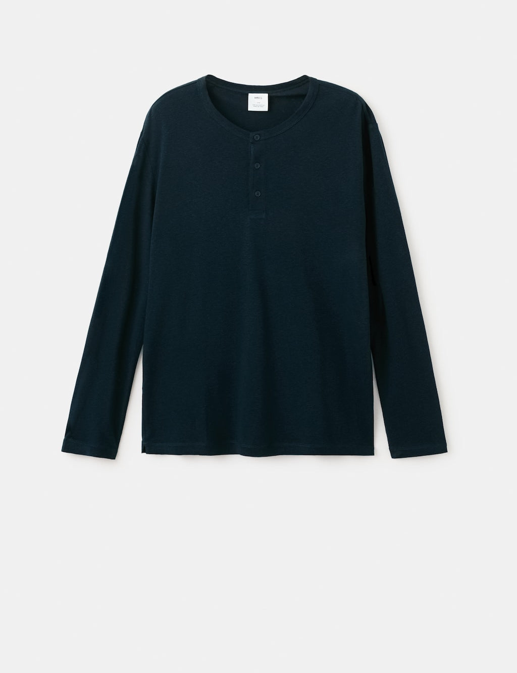 Mango t-shirt panaml in navy - Image 2