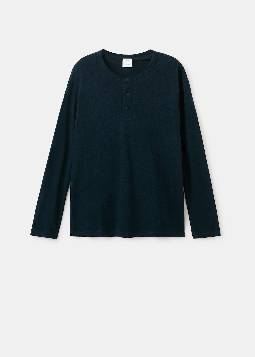 Mango t-shirt panaml in navy - Image 2