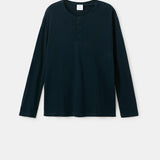 Mango t-shirt panaml in navy - Image 2