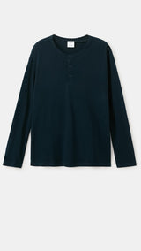 Mango t-shirt panaml in navy - Image 2