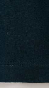 Mango t-shirt panaml in navy - Image 3