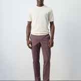Mango trousers rainier in plum-001