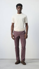 Mango trousers rainier in plum-001