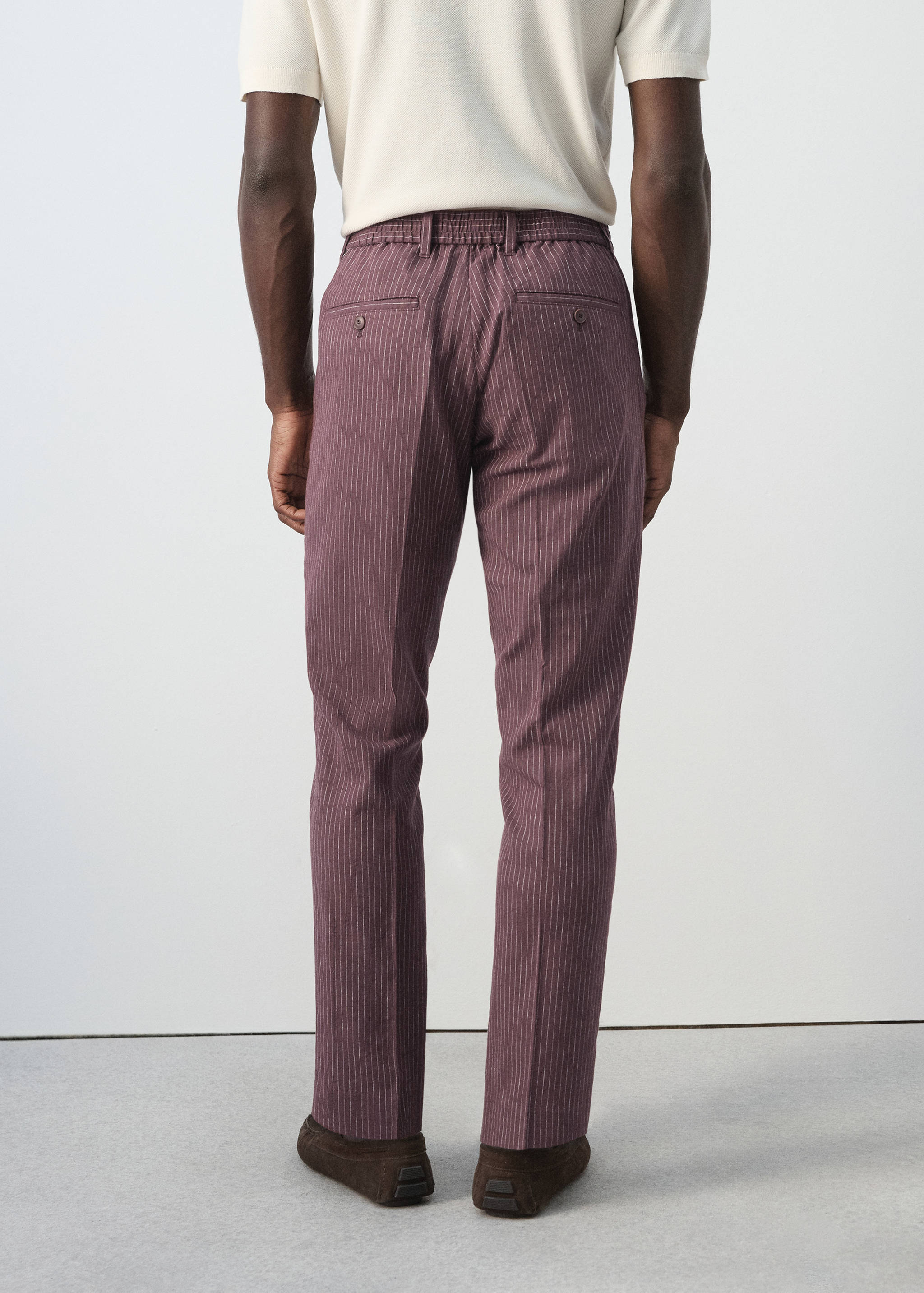 Mango trousers rainier in plum-003