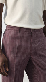 Mango trousers rainier in plum-004