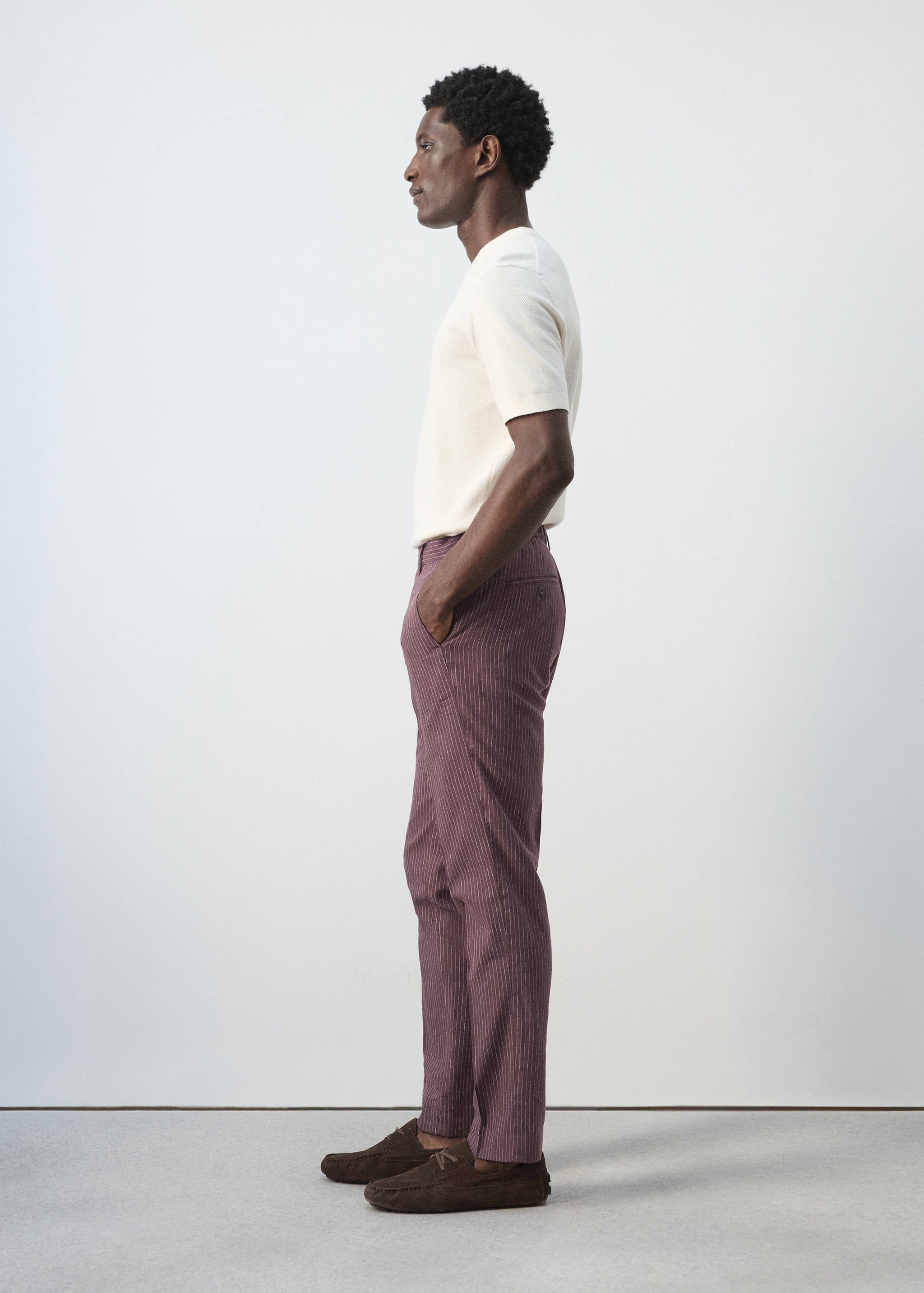 Mango trousers rainier in plum-008