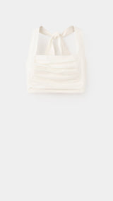 Mango top kasha in white