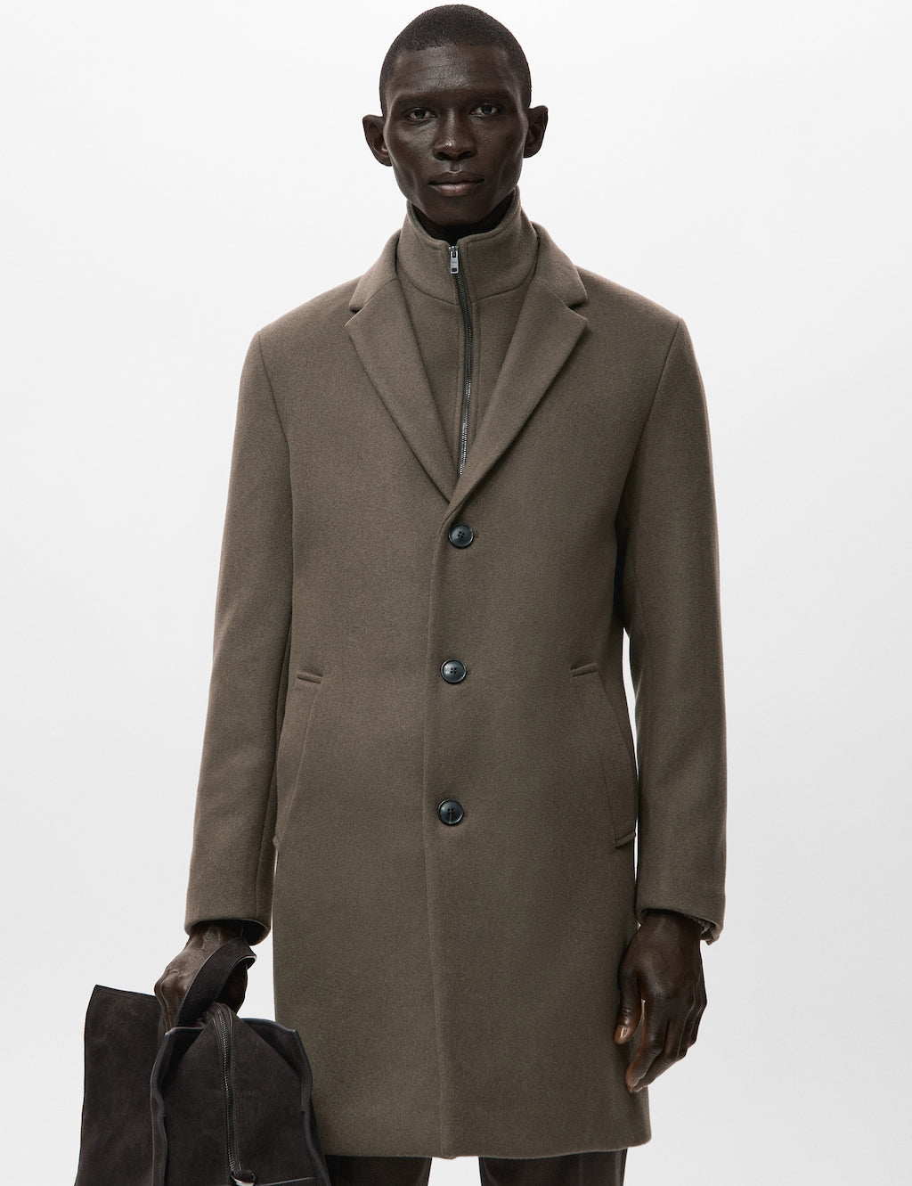 Mango coat uriel in mole - Image 1