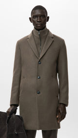 Mango coat uriel in mole - Image 1