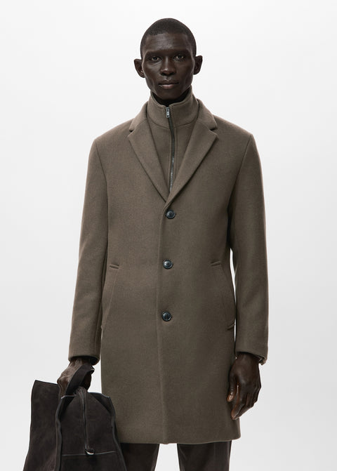 Mango coat uriel in mole