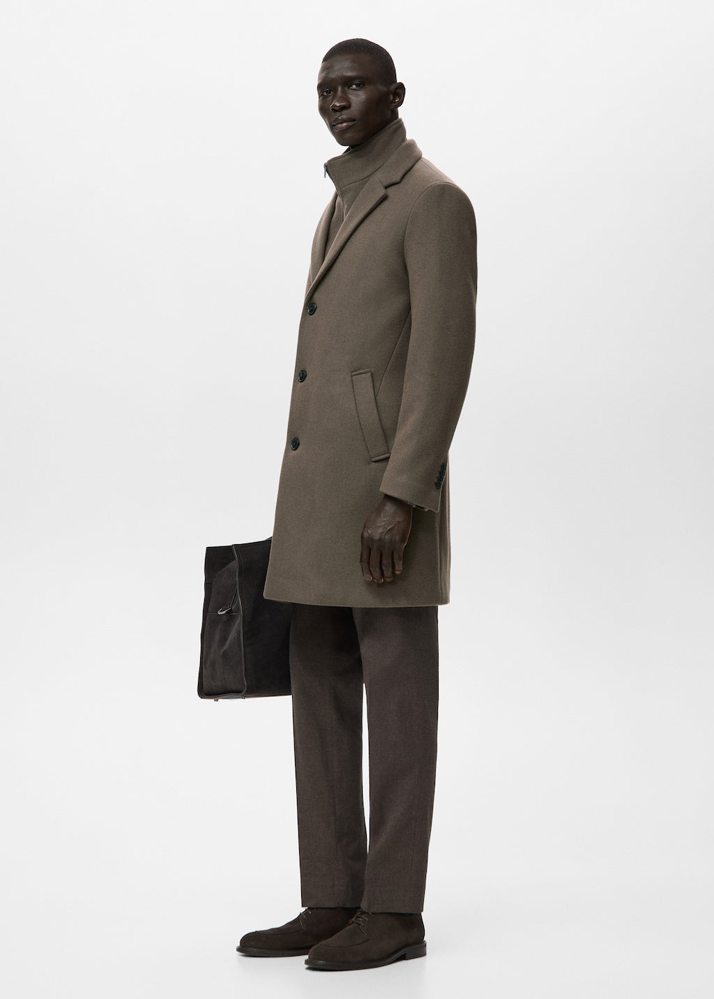 Mango coat uriel in mole - Image 5