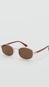 Mango sunglasses dijon in gold - Image 1