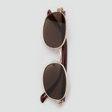 Mango sunglasses dijon in gold - Image 4