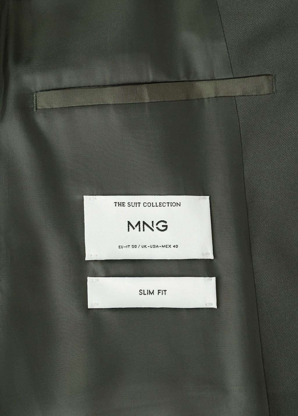 Mango blazer milan in khaki - Image 3