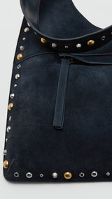 Mango shoulder bag indira in navy - Image 3