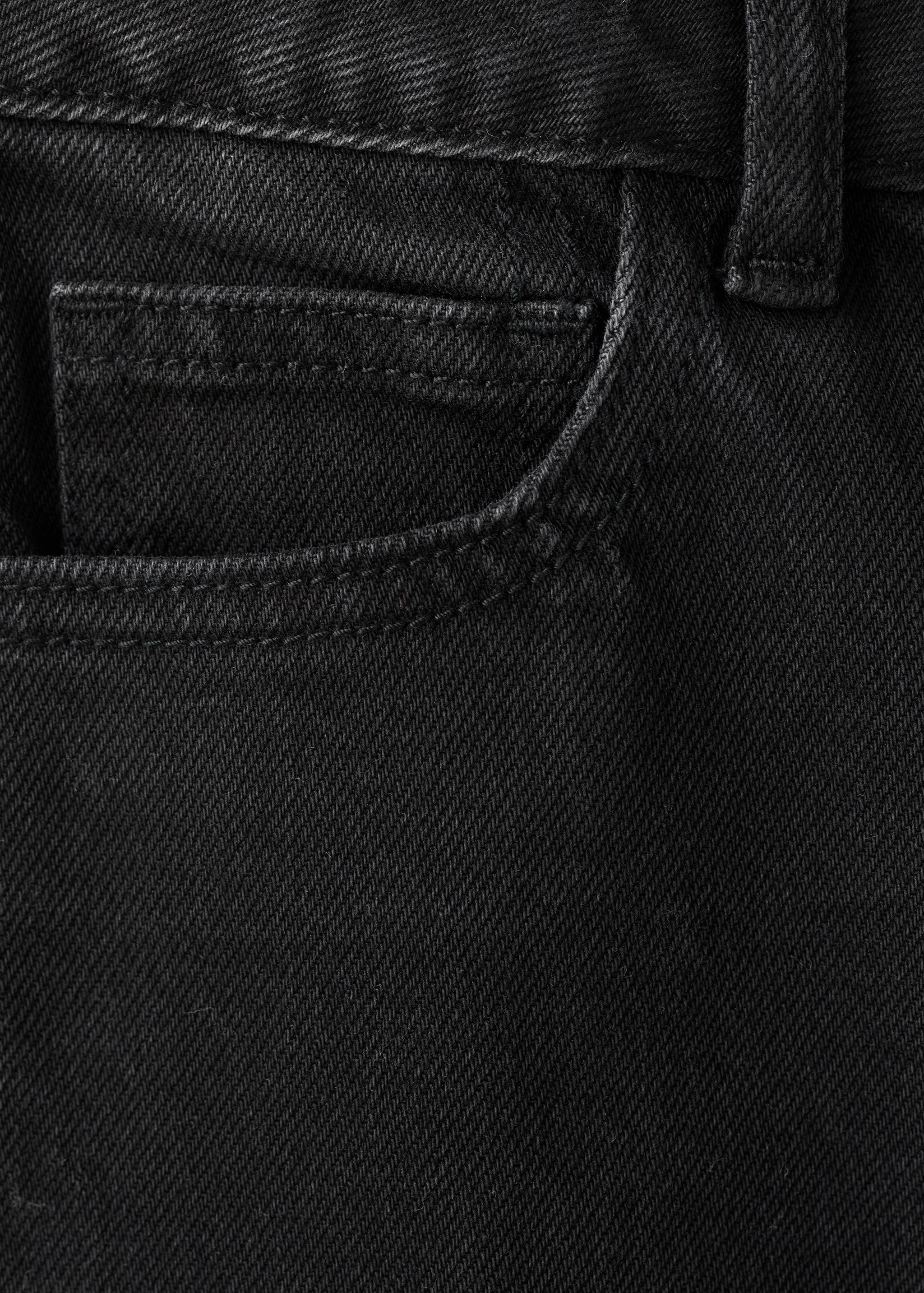Mango jeans regular in black denim