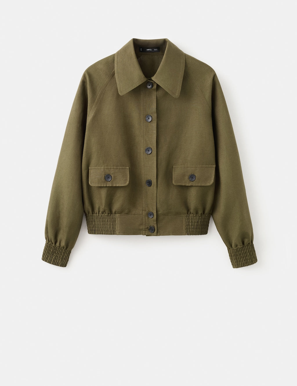 Mango jacket demi in khaki - Image 2
