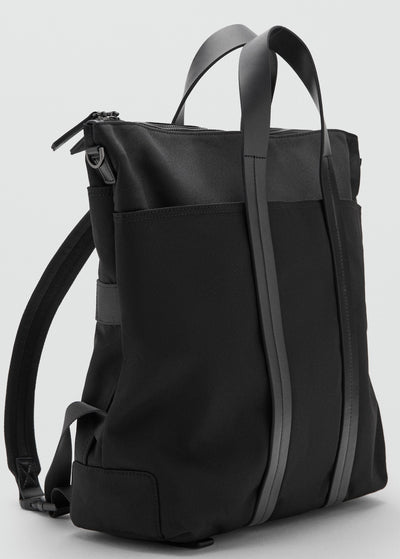 Mango backpack packlea in black - Image 1