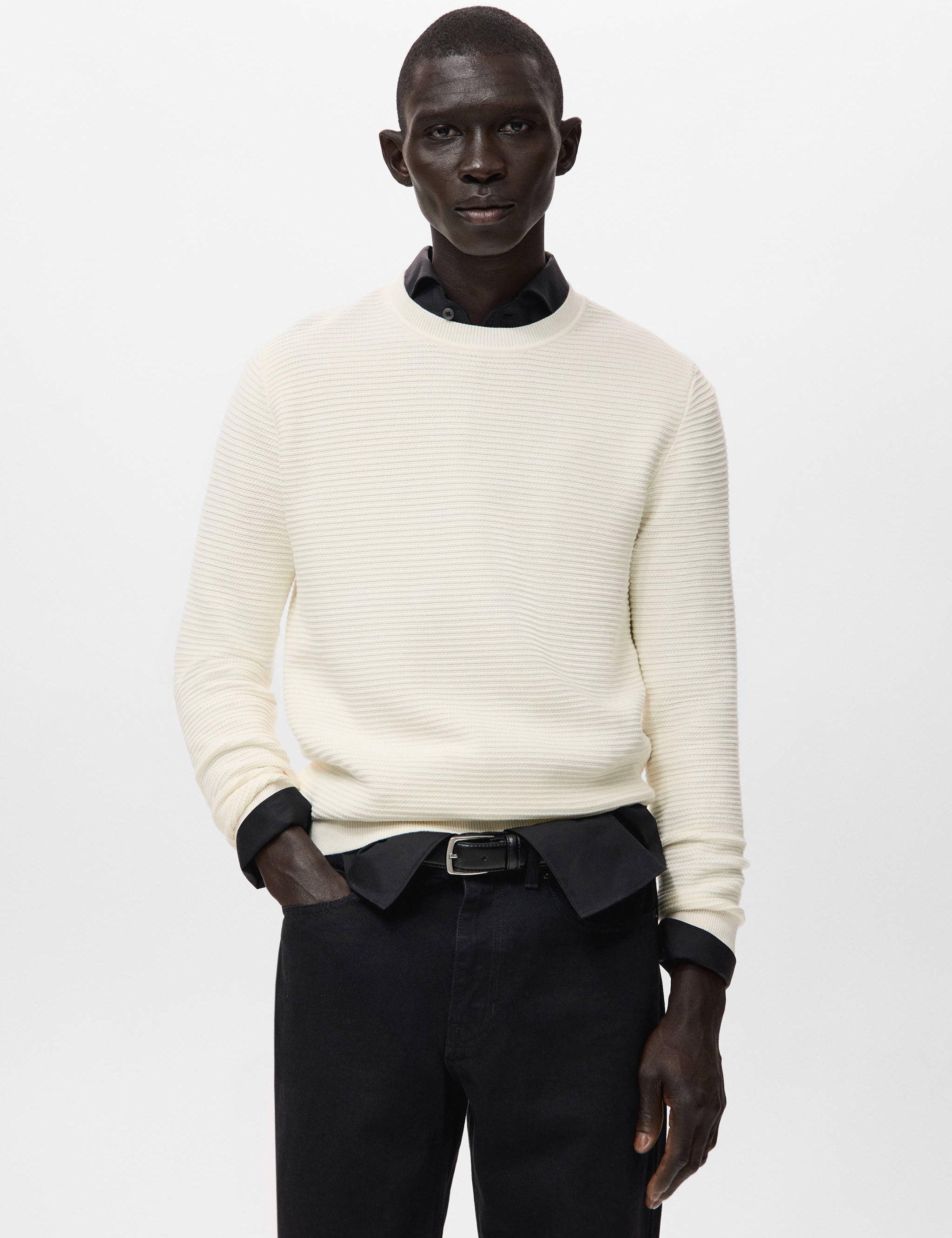 Mango sweater salas in off white-002