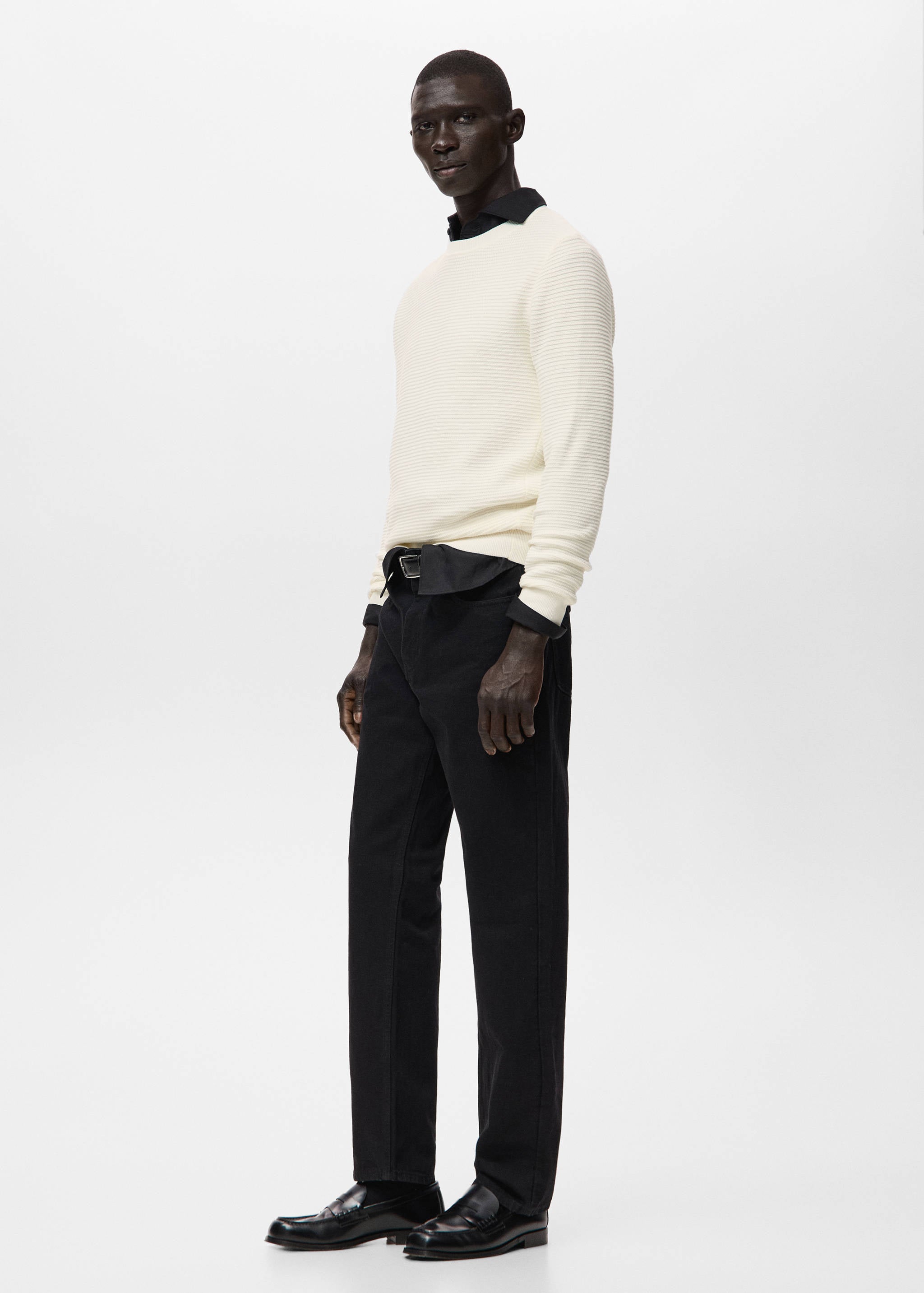 Mango sweater salas in off white-008