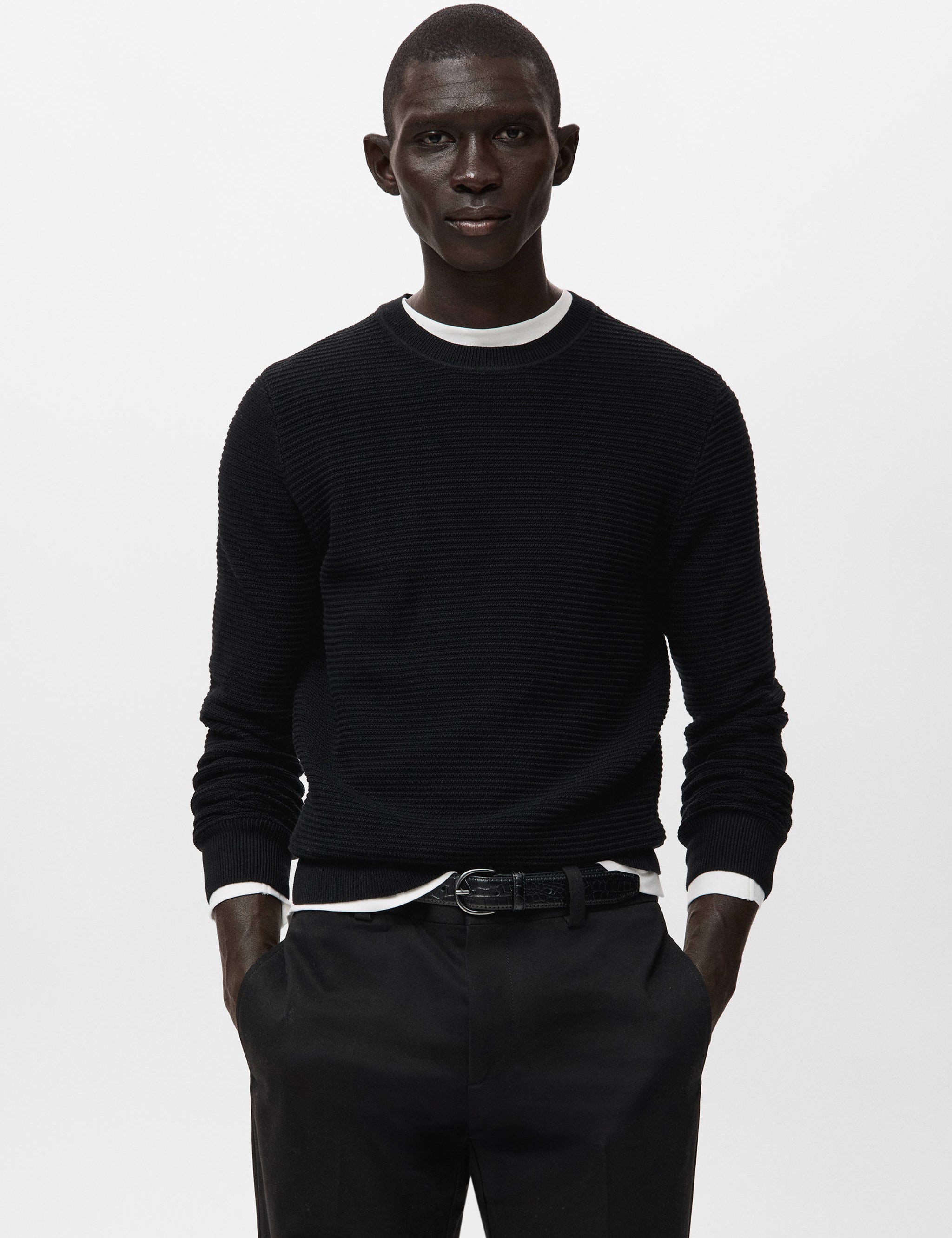Mango sweater salas in black-002