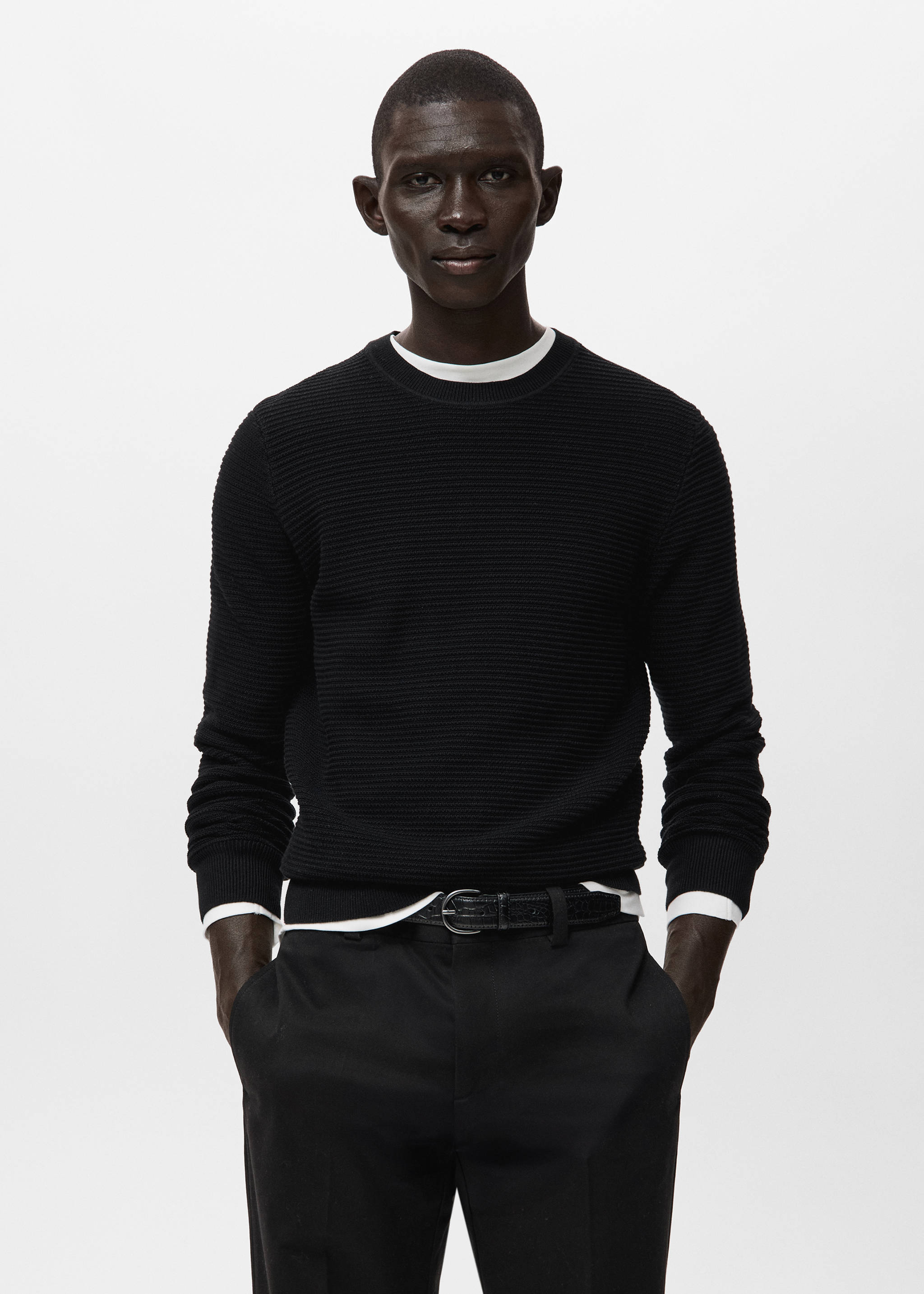Mango sweater salas in black-002