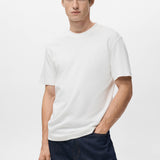Mango t-shirt kimi in off white - 002