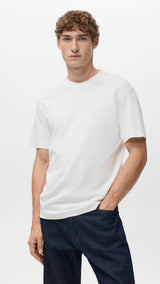 Mango t-shirt kimi in off white - 002