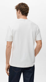 Mango t-shirt kimi in off white - 003