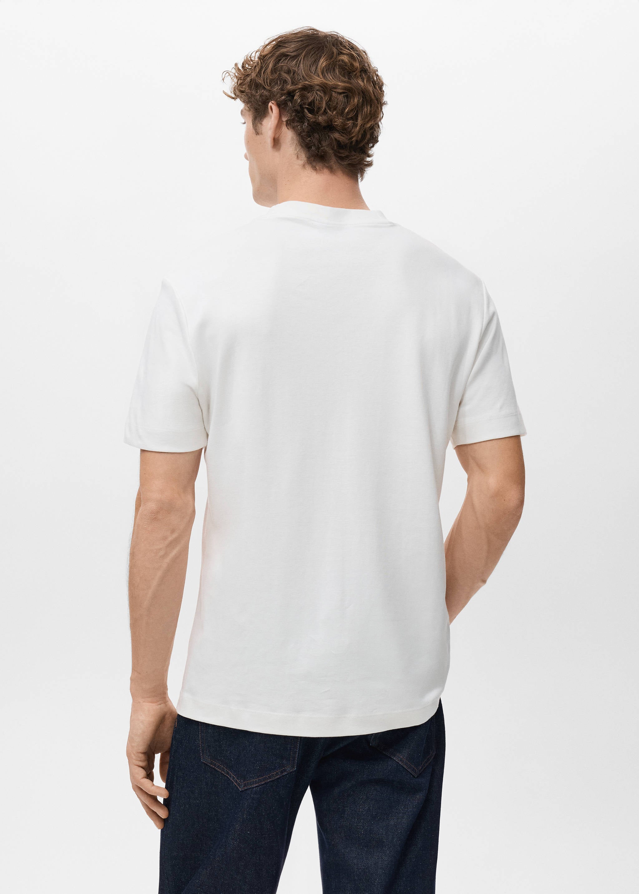 Mango t-shirt kimi in off white - 003