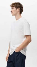 Mango t-shirt kimi in off white - 008