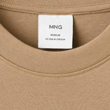 Mango t-shirt kimi in camel
