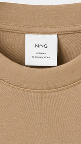 Mango t-shirt kimi in camel