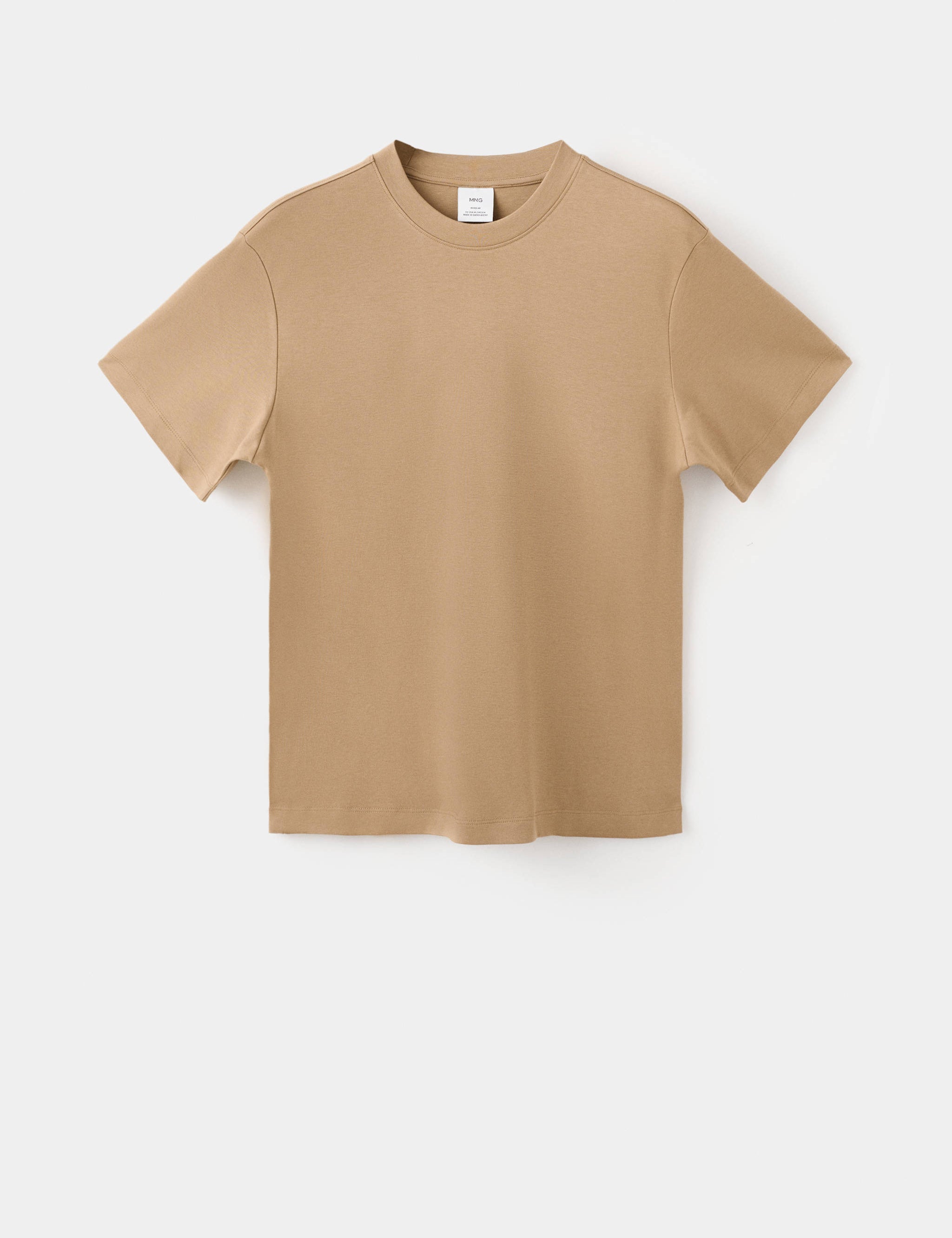 Mango t-shirt kimi in camel